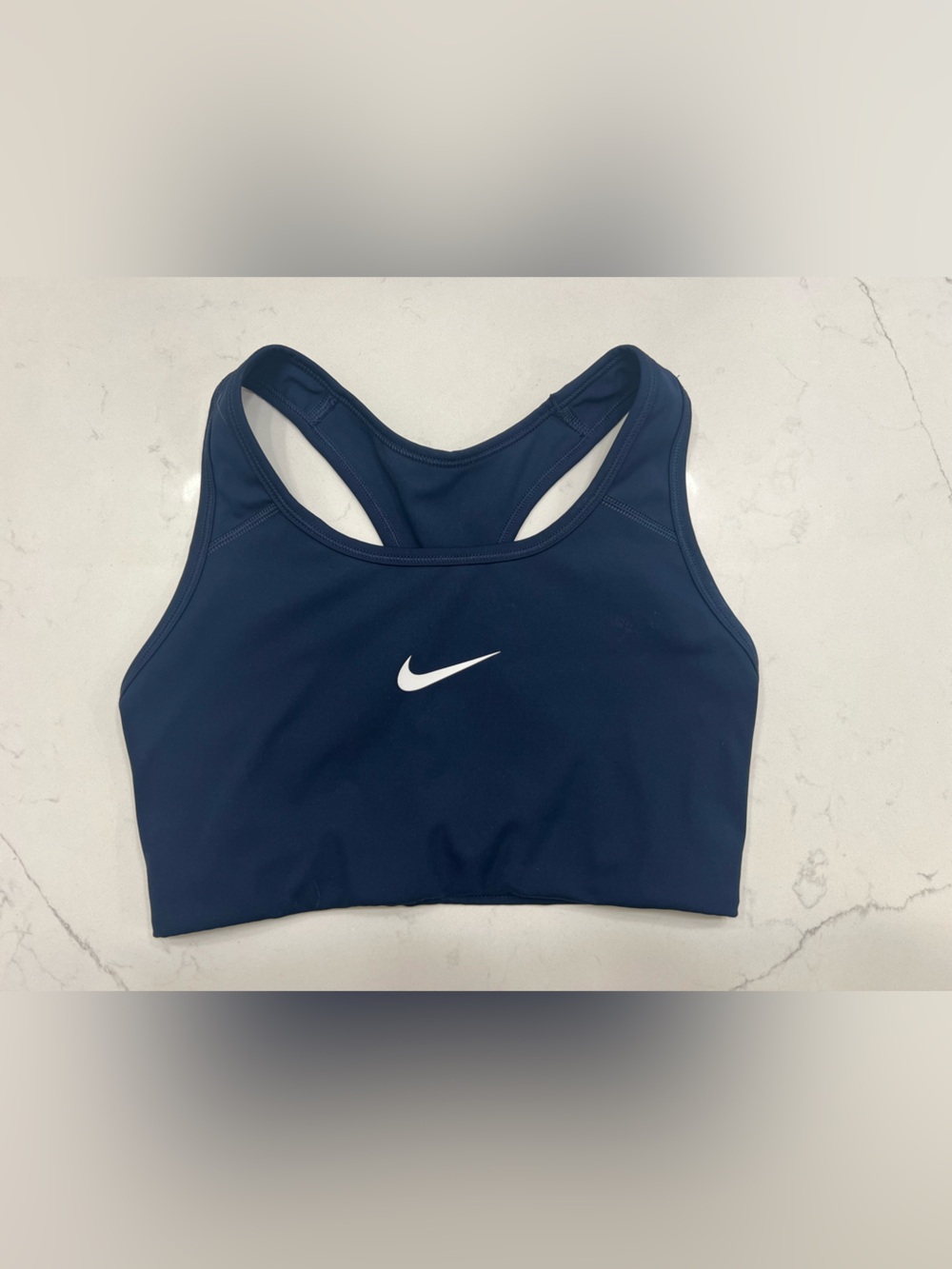 Nike Dri-FIT Navy Racerback Sports Bra, Small, EUC